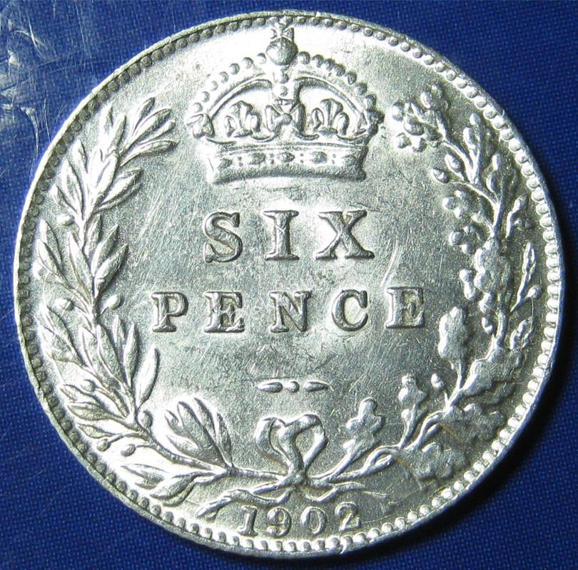 1902 Sixpence