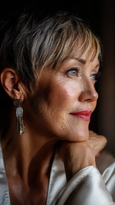 Ageless Allure: The Chic Transformation - Hairstyles for Women Over 60 with Thin Hair