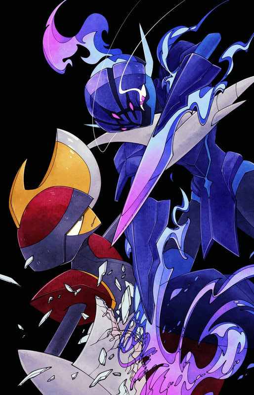 bisharp-and-ceruledge-pokemon-drawn-by-u