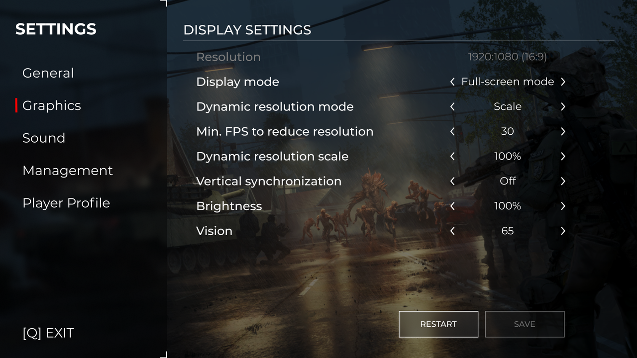 Settings UI
