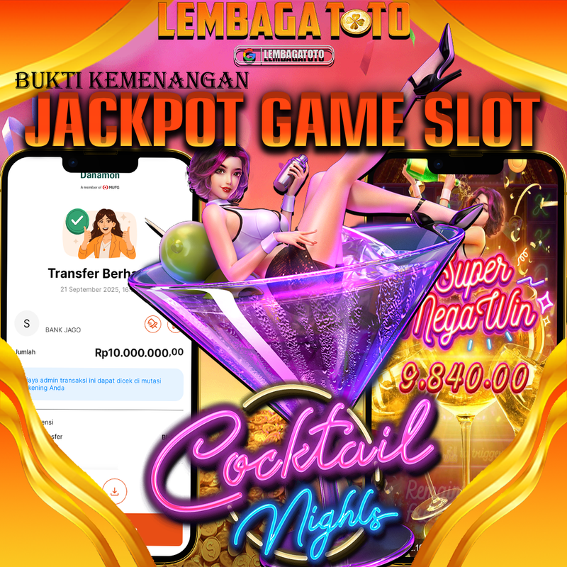 BUKTI JACKPOT 22 SEPTEMBER LEMBAGATOTO COCKTAIL NIGHTS   Rp.10.000.000,- LUNAS