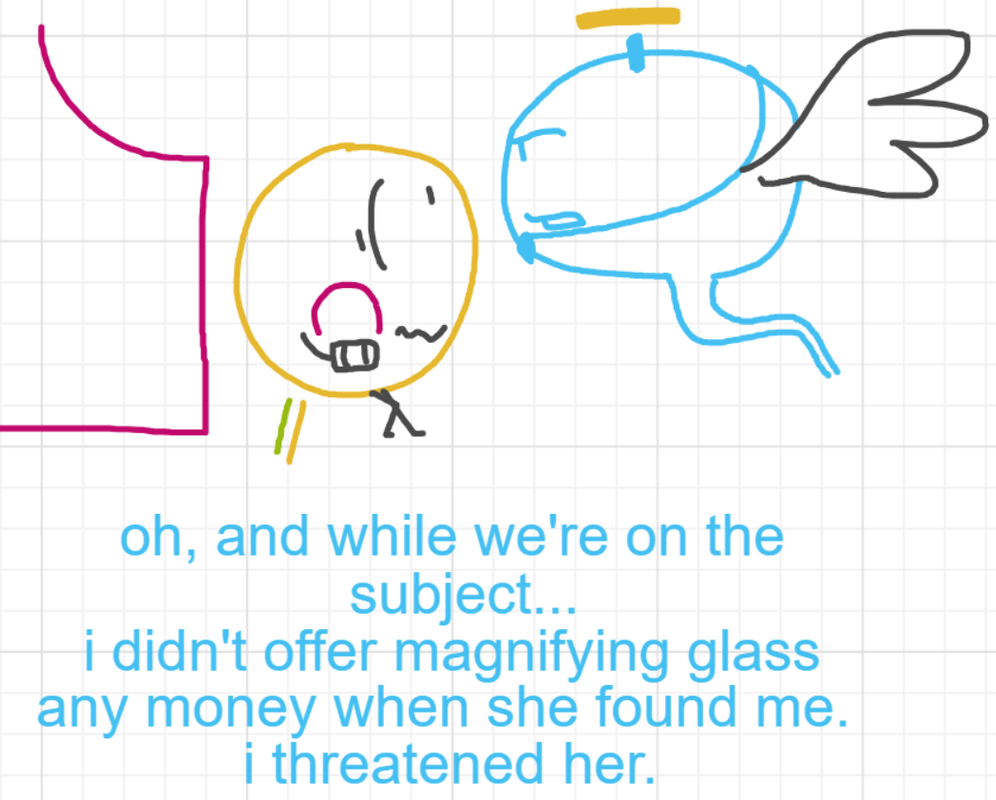 A panel from A Murder On The, episode six of the Board Boards object show by Furretwalk/WalkingFurret.