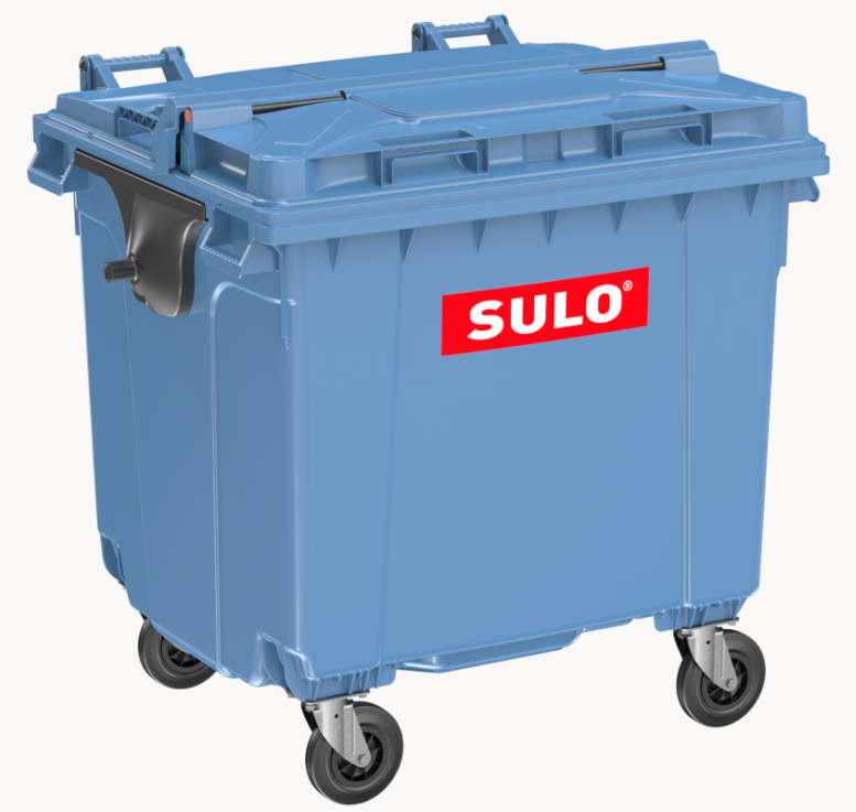 Сміттєвий бак SULO пластиковий синій 1100л