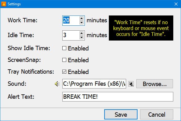 VovSoft Health Break Version 5.9 VovSoft Health Break Version 5.9