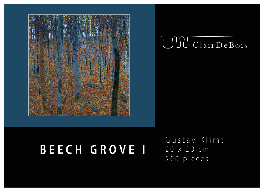 ClairDeBois Discovery edition artwork: Beech Grove I, Gustav Klimt, 20x20 cm, 200 pieces