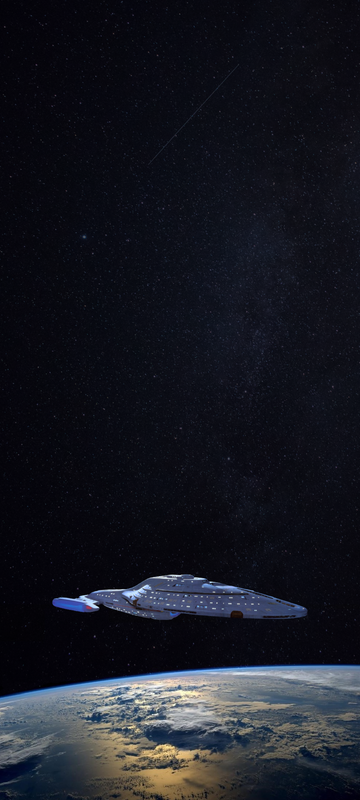 Star Trek Voyager Portrait Wallpaper 2400X1080