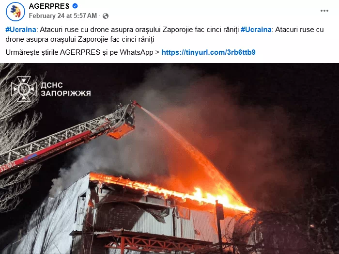 stire facebook Agerpres