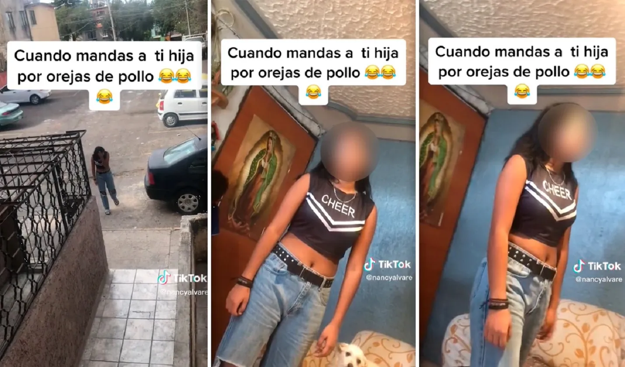 Madre se hace viral en TikTok, le encargó orejas de pollo a su hija