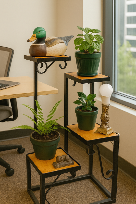 Estante en una oficina.