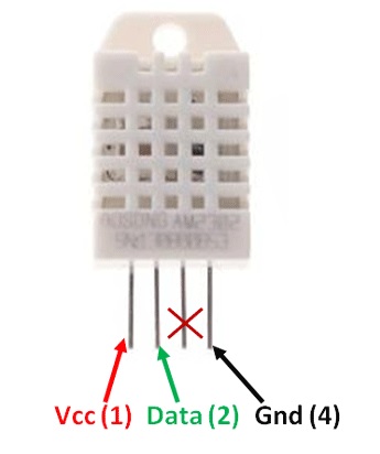 DHT22 Sensor Pinout