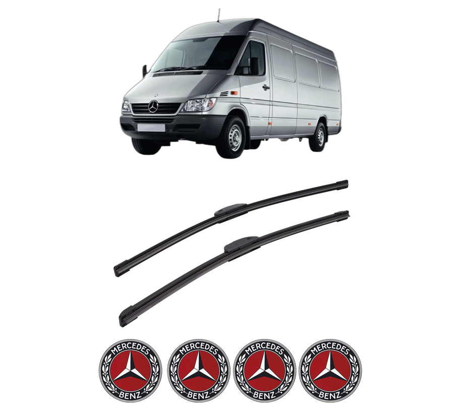Set stergatoare auto MERCEDES-BENZ SPRINTER CLASSIC 4,6-t Bus (B909) din 2013, pentru parbriz auto, 2 bucati, Bosch Aerotwin Retrofit, din cauciuc siliconat rezistent, 4 Stickere Auto MERCEDES-BENZ