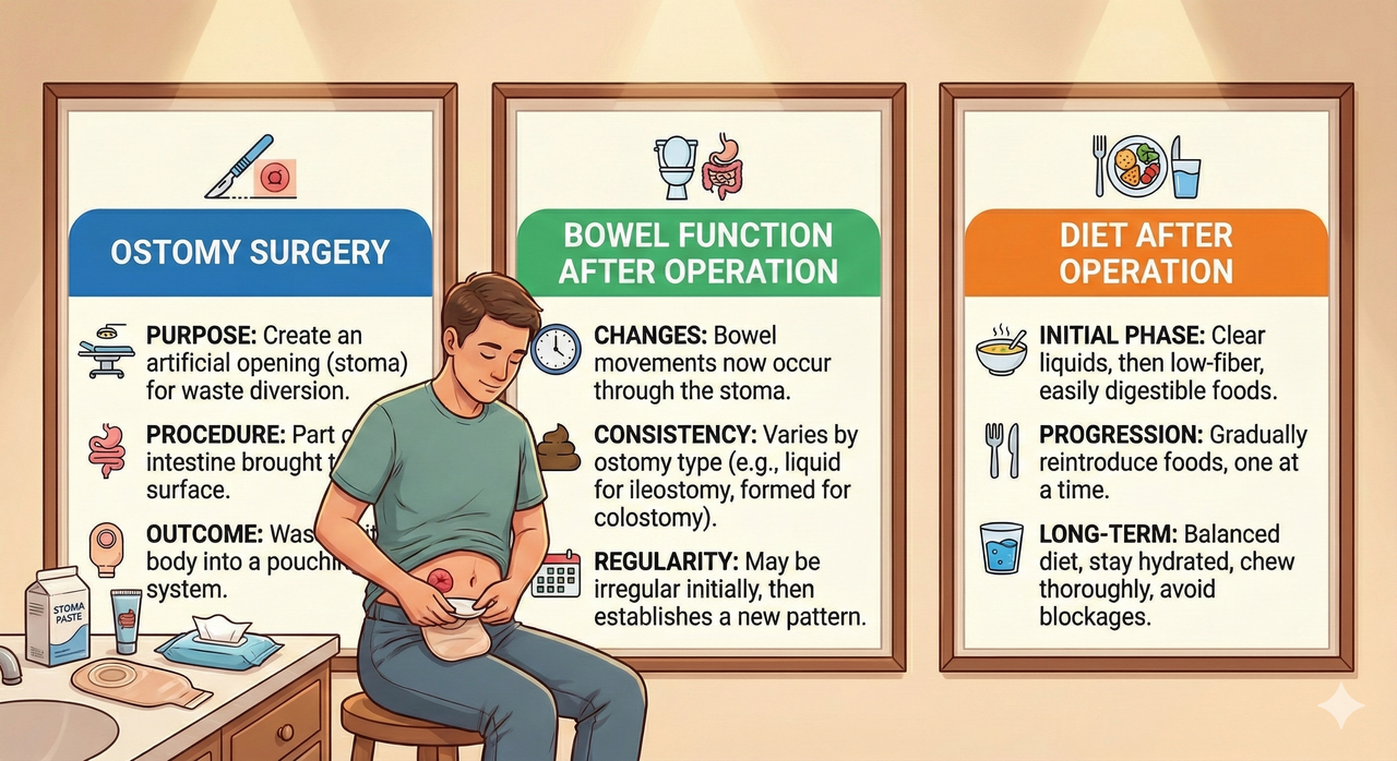 Diet After Ostomy Surgery and Colostomy Recovery