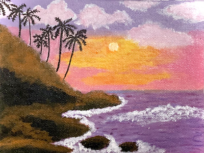 Sunset by Seaside