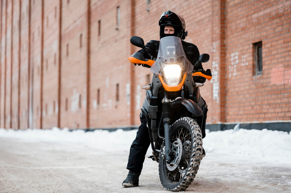 Езда на мотоцикле зимой