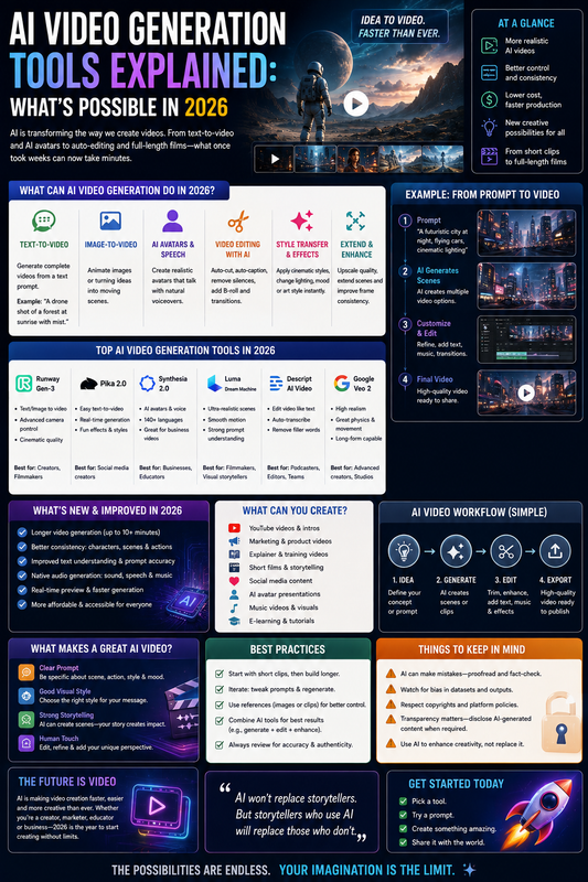 AI Video Generation Tools Explained: What's Possible in 2026
