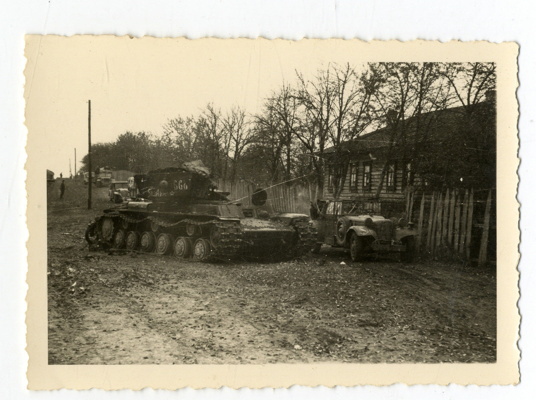 Org. Foto Panzer Kfz tank Rußland Vormarsch Besc