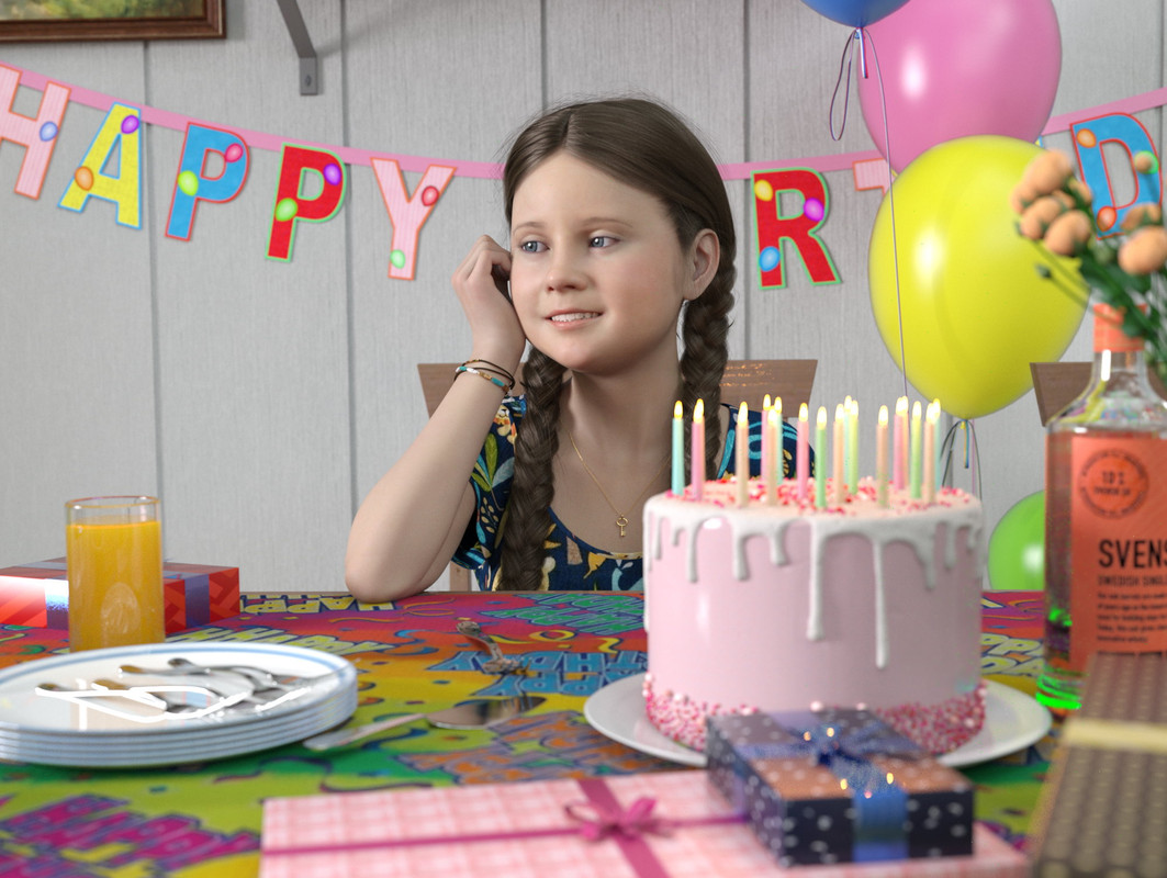 Happy Birthday Greta 2003 2023 Free Daz 3D Models pin-em-enfants