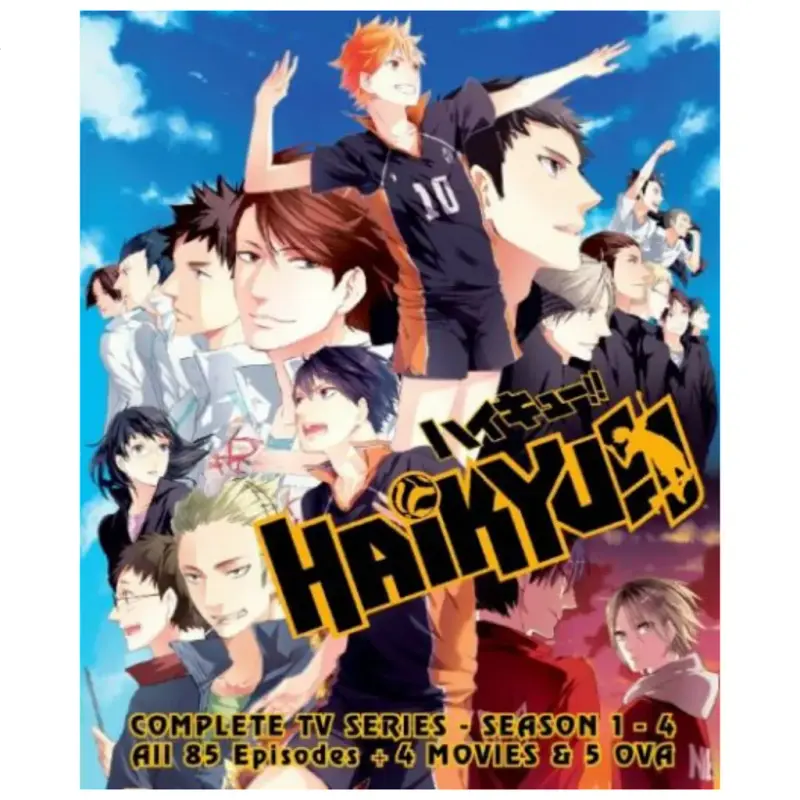 Haikyuu!! [Haikyu!!] Season 1-4 + 4 Movie + OVA (DVD Anime