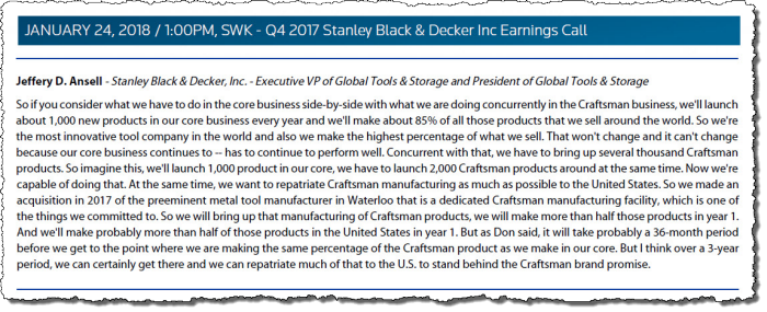 craftsman-2017-Q4-earnings-call