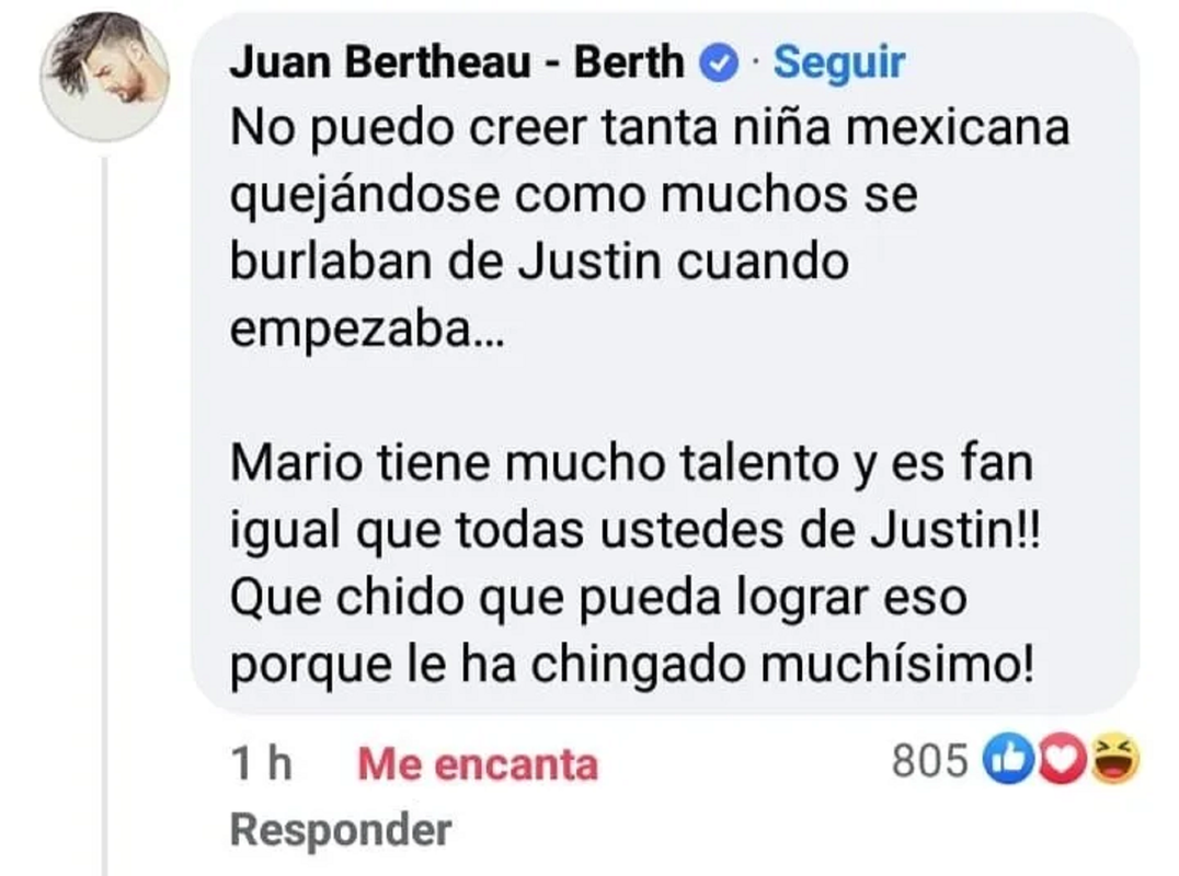 Mario Bautista ¿Abrirá los conciertos de Justin Bieber en México?