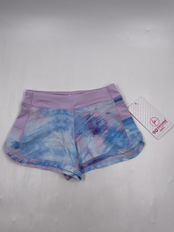 90 DEGREE BY REFLEX GIRLS BLUE/PURPLE SHORTS SZ 10/12