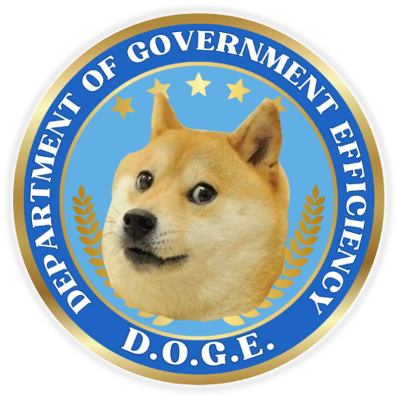 Department of Government Efficiency DO.G.E. – Circle Sticker Decal 3 Inch