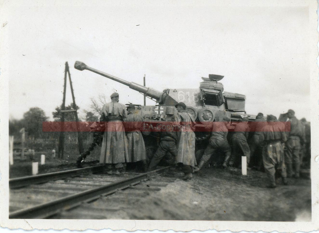 Panzer IV Tank Langrohr Kämpfe Kettenschaden Fot