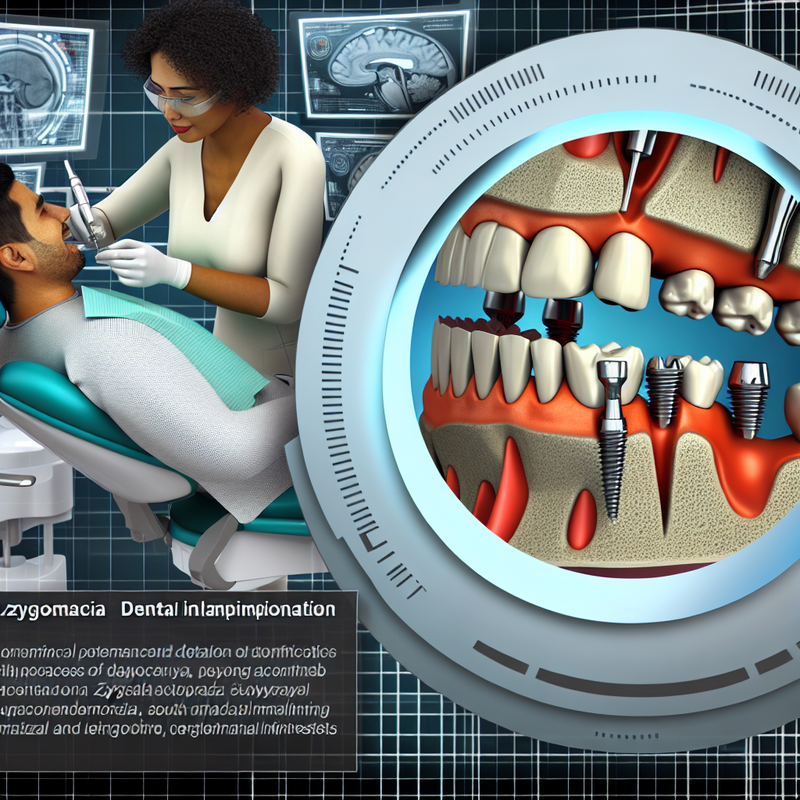 Процедура скуловой имплантации — стоматолог устанавливает имплантат в скуловую кость. Современная клиника, передовое оборудование и спокойная обстановка.
