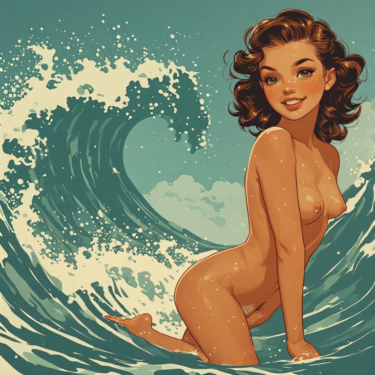 Pin-Up-style-Nakked-Young-Girl-(33)