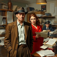 In the harbourmaster's office