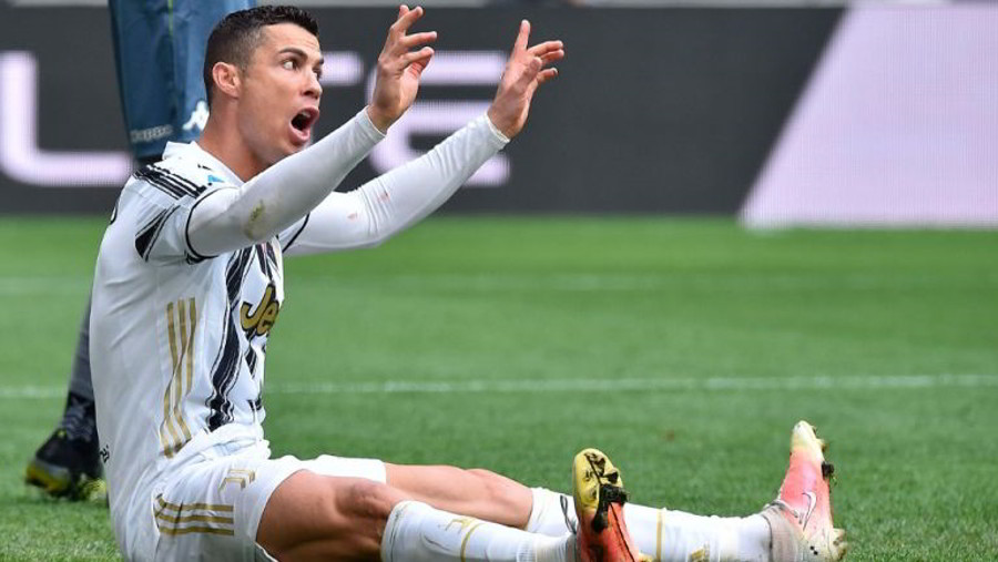 Cristiano Ronaldo salta Atalanta-Juve di domenica.