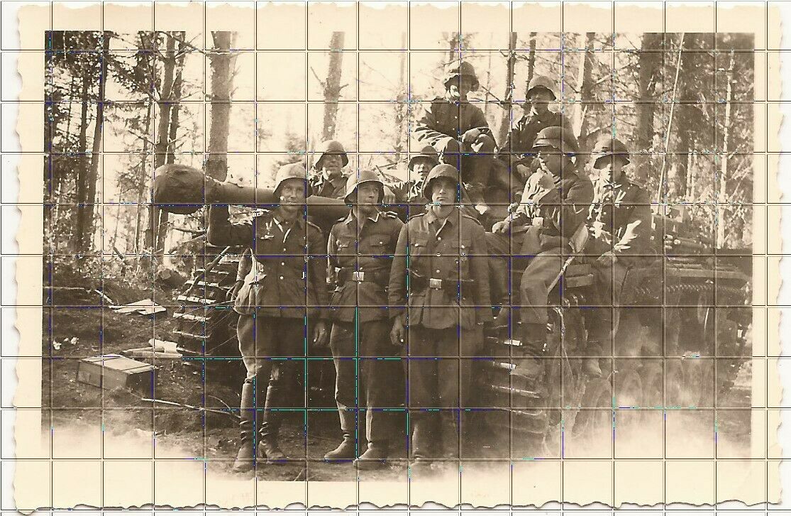 Foto Sturmgeschütz III Langrohr mit Landsern Ostfront Russland September 1942