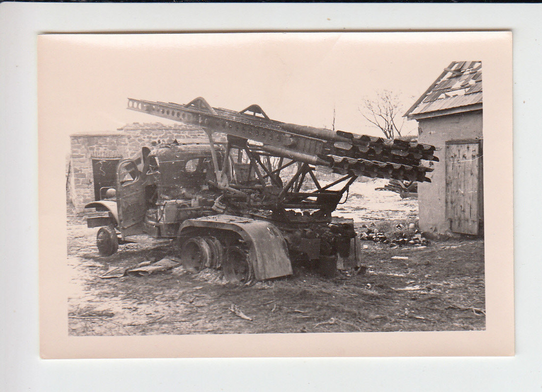 Zerstörter russischer Raketenwerfer