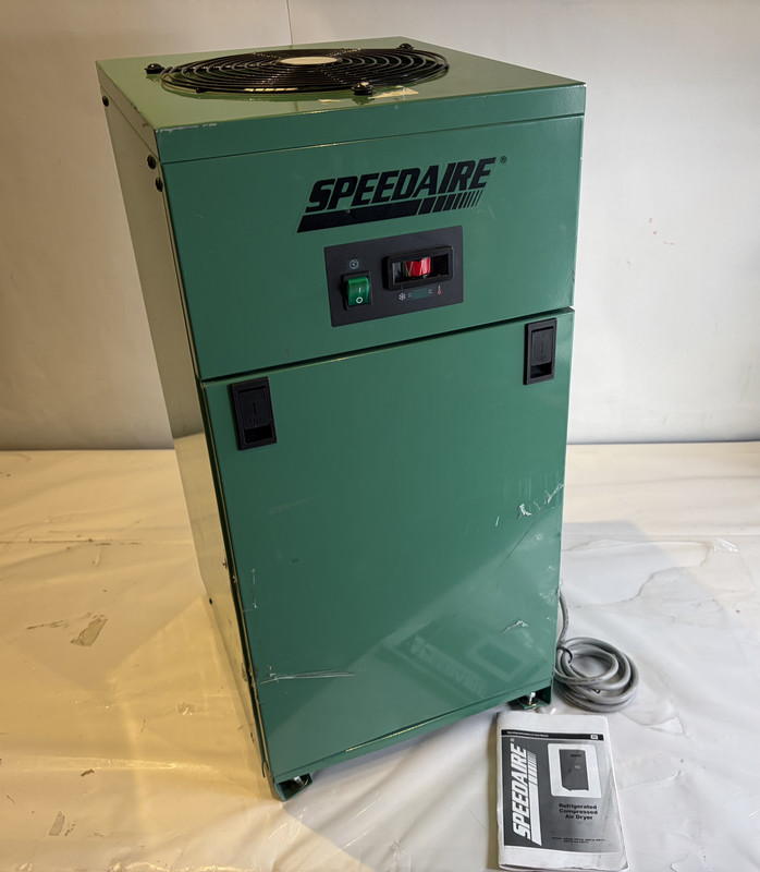 SPEEDAIRE REFRIGERATED AIR DRYER 55EY10 ISO CLASS 6, 35 CFM, 115V AC