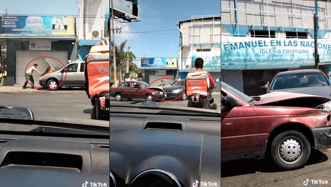 Video viral de TikTok capta dos accidentes al mismo tiempo, son impactantes
