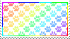 rainbow paws