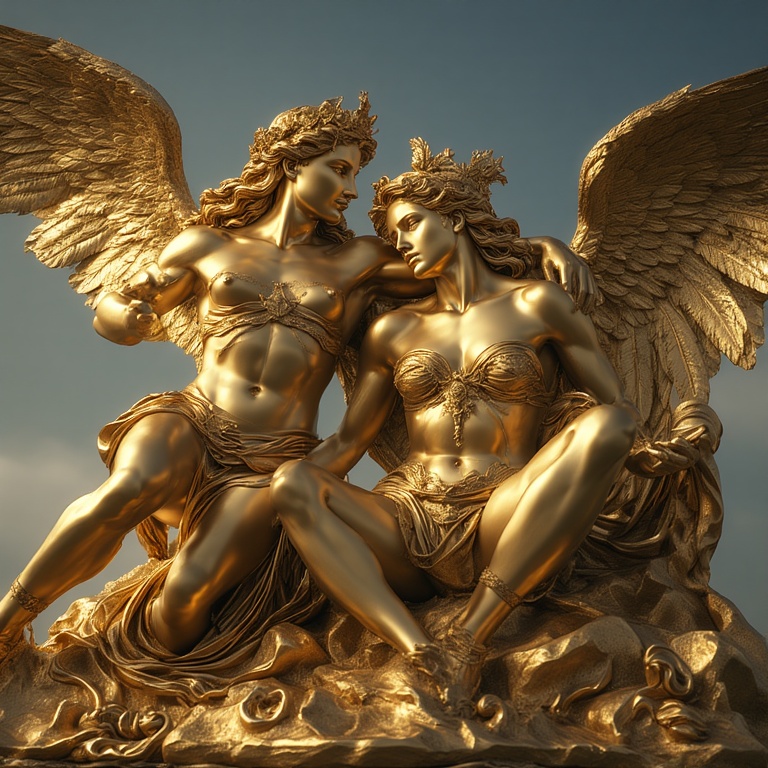 A-Gold-sculpture-naked-nude-fu-10