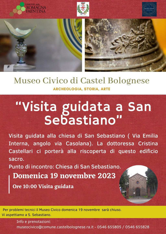 Domenica 19 novembre visita guidata della Chiesa di San Sebastiano