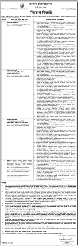 nu job circular 2