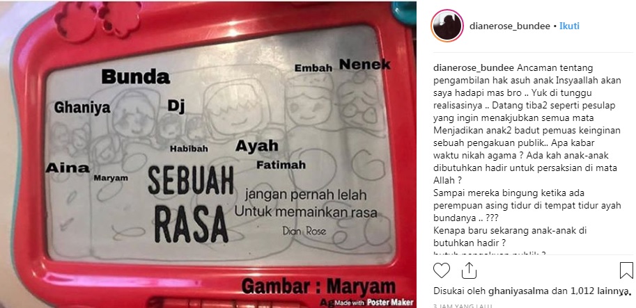 Postingan Dian dilike oleh Ghaniya 