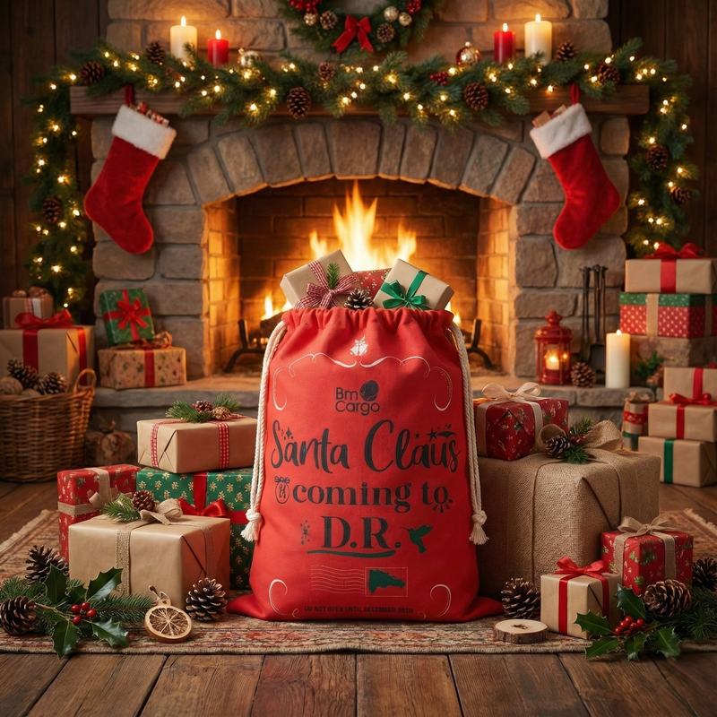 Bolsa de Navidad - Santa Claus Coming to D.R