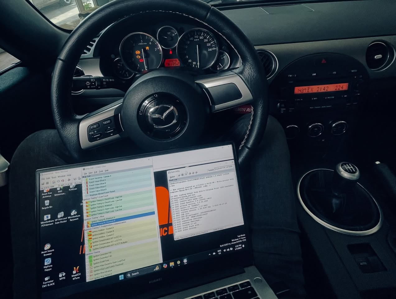 Mazda MX-5 NC 1.8 Stage 1 4-1 headers installation by DMS Tuned