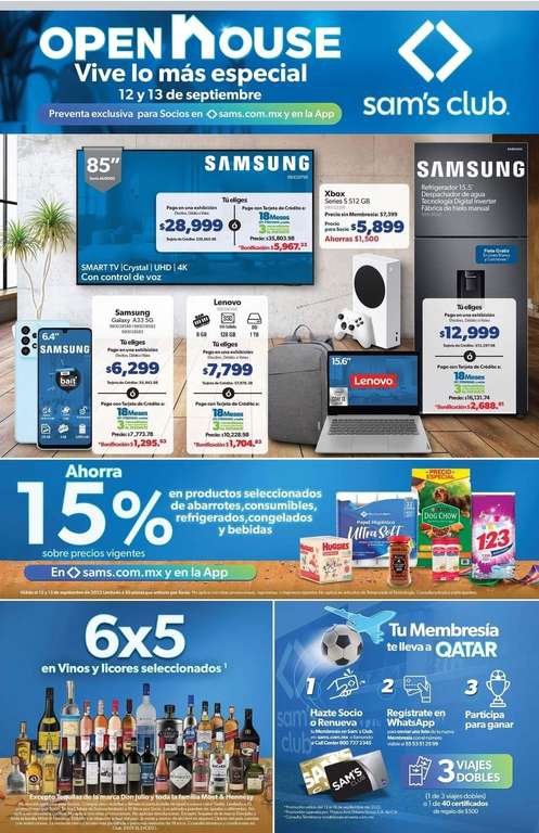 Sam's Club [Open House 2022]: Flyer de la preventa 
