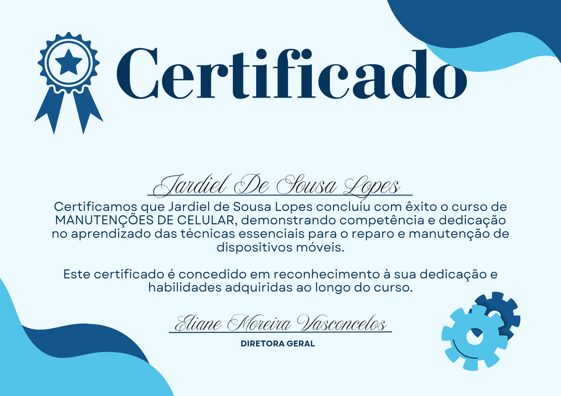 CERTIFICADO DE MANUTENÇÕES DE CELULAR