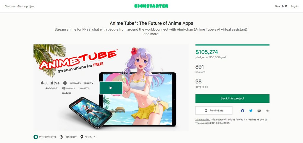 UPDATE] All the Red Flags About That 'Anime Tube App' Kickstarter