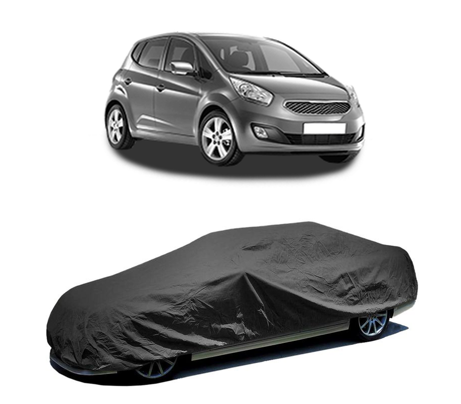 Husa tip prelata auto pentru KIA VENGA (YN) 2010 - 2019,culoare negru, material textil impermeabil, rezistanta la intemperii praf UV, CARPASSION Husa Protectie