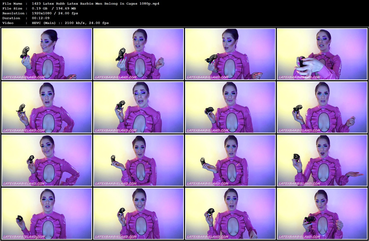 1423 Latex Rubb Latex Barbie Men Belong In Cages 1080p mp4