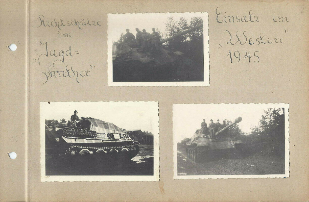 Foto Richtschütze Jagd Panther Panzer Einsatz im Westen 1945 org. Fotos