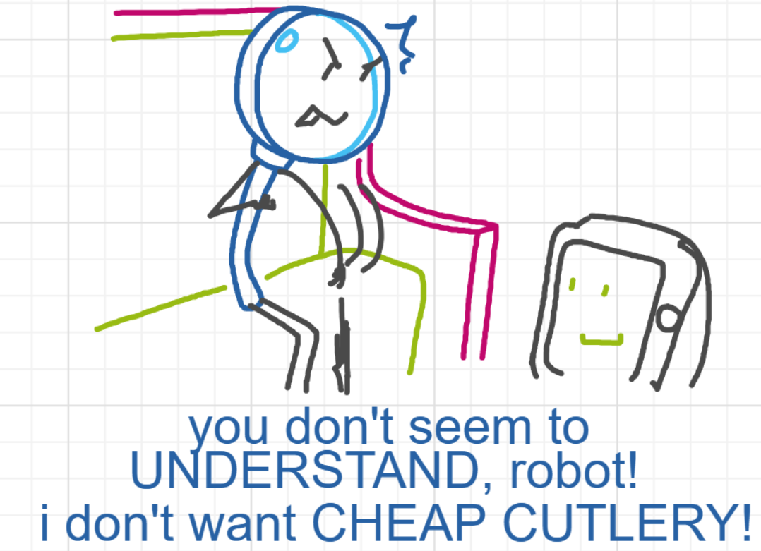 A panel from A Murder On The, episode six of the Board Boards object show by Furretwalk/WalkingFurret.