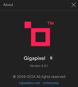 ⭐️ Topaz Gigapixel Ai 8.0.1 (x64)✅Stable  2024-10-25-071924